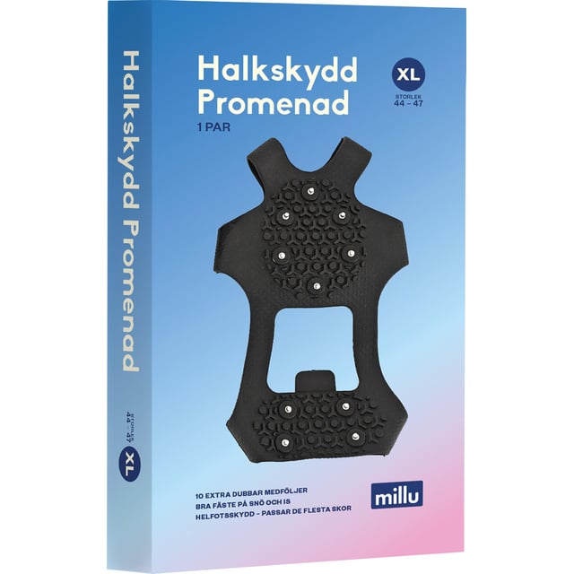 Millu Halkskydd Promenad XL 1 par + 10 dubbar