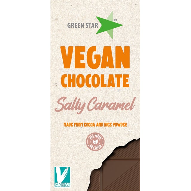 Green Star Vegan Chocolate Salted Caramell 90 g