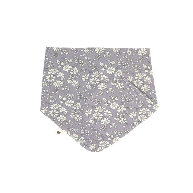 BIBS x Liberty Bandana Bib Capel Fossil Grey 1st