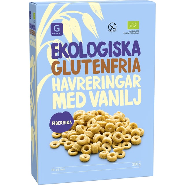 Garant Havreringar Vanilj Ekologiska & Glutenfria 350 g