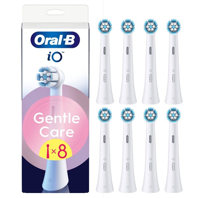 Oral-B iO Gentle Care Tandborsthuvuden Vit 8 st