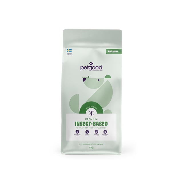 Petgood Insektsbaserat Premiumfoder Vuxen Hund 5 kg