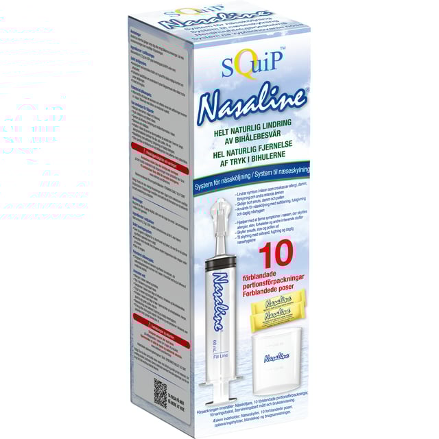 Nasaline Nässköljare 10 Saltpåsar