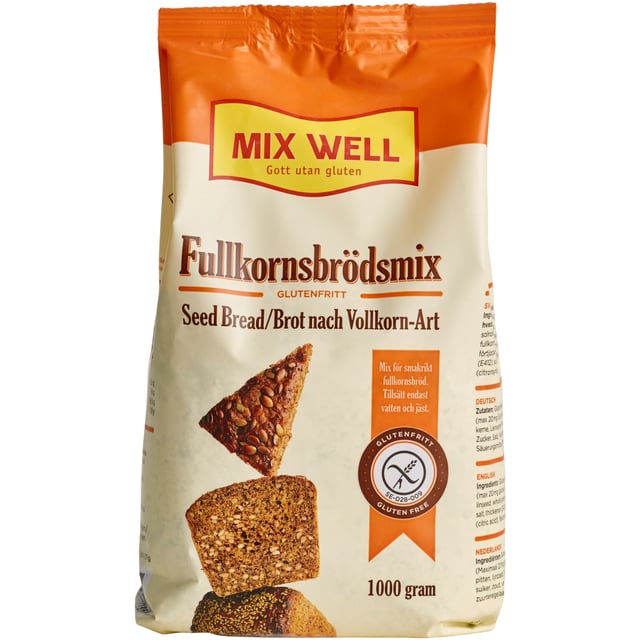 MixWell Glutenfri Fullkornsbrödsmix 1000 g