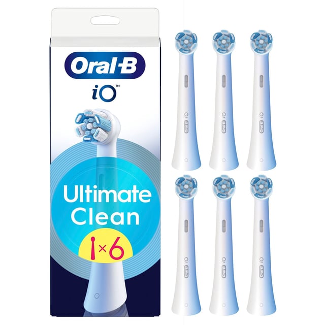 Oral-B iO Ultimate Clean Tandborsthuvuden Vit 6 st