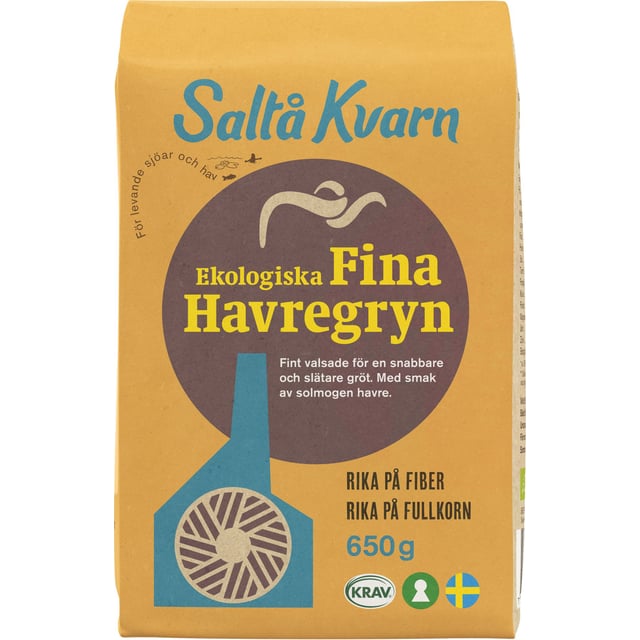 Saltå Kvarn Ekologiska Fina Havregryn 650g