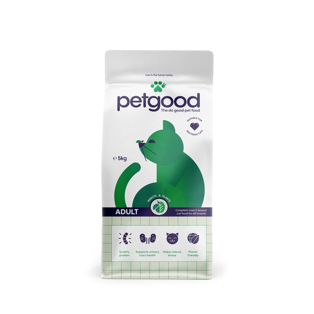 Petgood Insektsbaserat Premiumfoder Vuxen Katt 5 kg