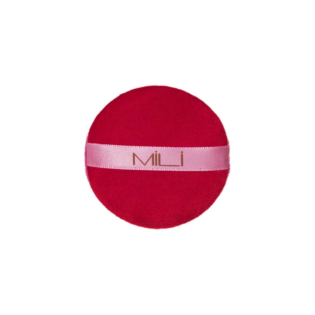 MILI Cosmetics Powder Bake Puff Round Red 1 st