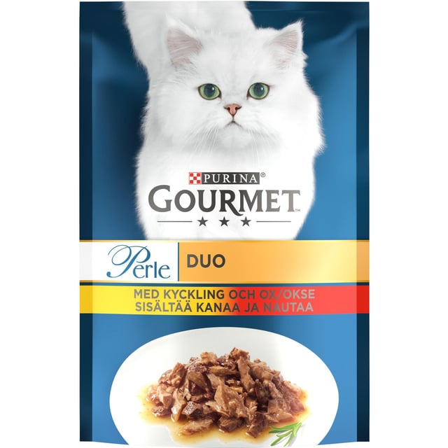 Purina Gourmet Perle Duo Kyckling Oxkött 85 g