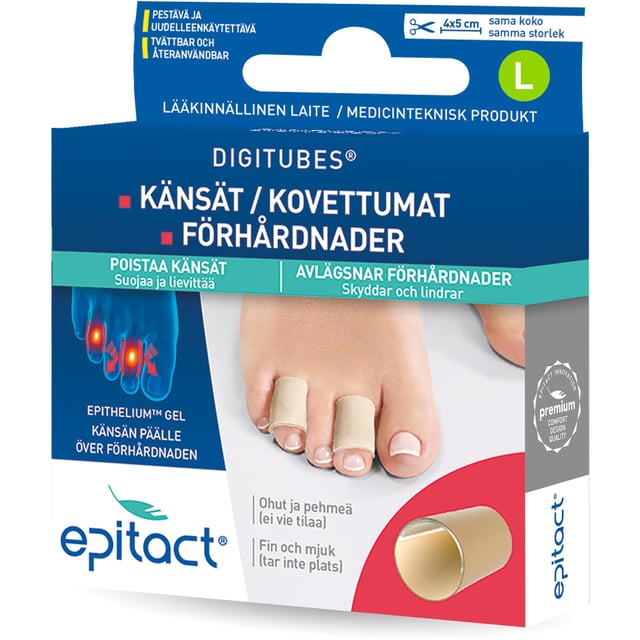 Epitact Digitubes Tåskydd L 4st