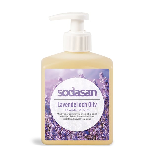 Sodasan Vegetabilisk Tvål Lavendel & Oliv 300 ml