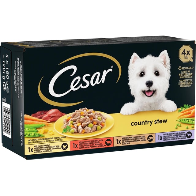 Cesar Country Stew Hundmat 600 g