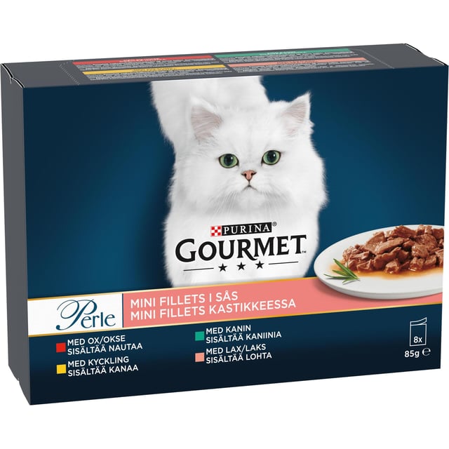 Purina Gourmet Kattmat Mini Fillets i Sås 8 x 85 g