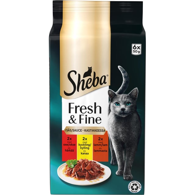 Sheba Fresh & Fine Kattmat Mix i sås 300 g