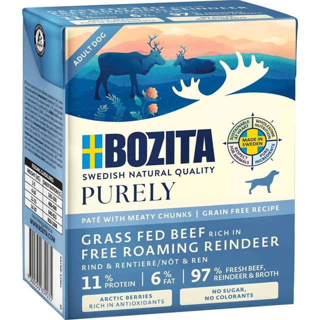 Bozita Dog Purely Pate Reindeer 370 g