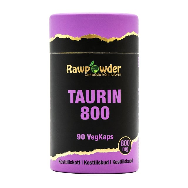 Rawpowder Taurin 800 mg 90 kapslar