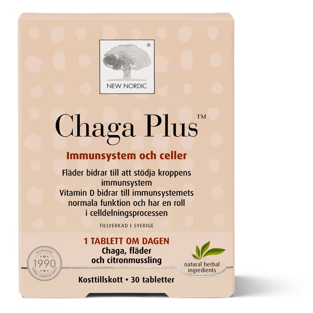 New Nordic Chaga Plus 30 tabletter