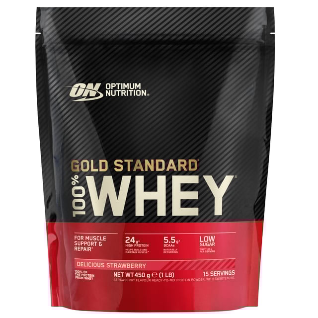 Optimum Nutrition 100% Whey Gold Standard Delicious Strawberry 450 g