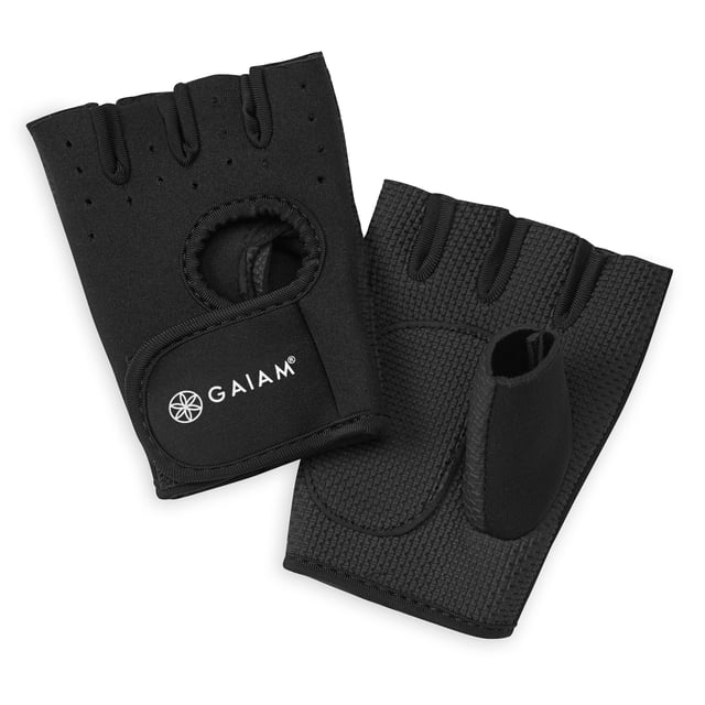 Gaiam Fitness Glove Black-Black M/L