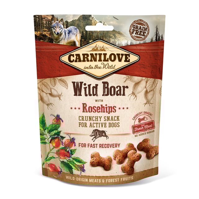 Carnilove Dog Crunchy Snack Wildboar with Rosehips 200 g