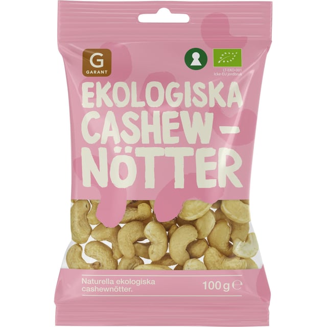 Garant Ekologiska Cashewnötter 100g
