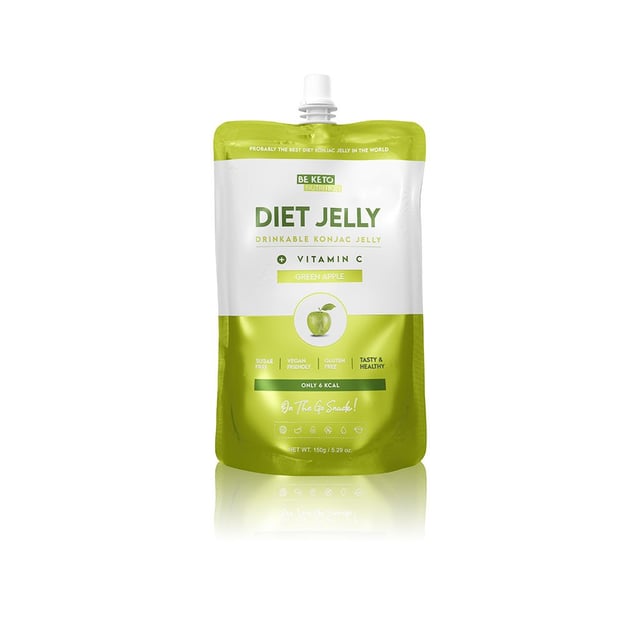 BeKeto Diet Jelly Konjac Green Apple 150 g