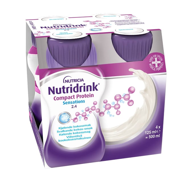 Nutridrink Compact Protein Sensations Svalkande Kokossmak 4 x 125 ml