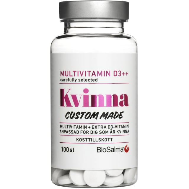 BioSalma Multivitamin D3++ Kvinna 100 tabletter