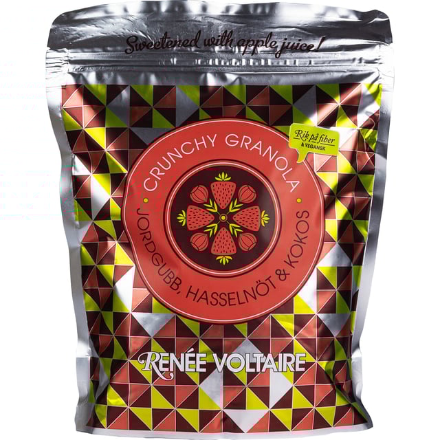 Renée Voltaire Crunchy Granola Jordgubb  Hasselnöt & Kokos 450 g