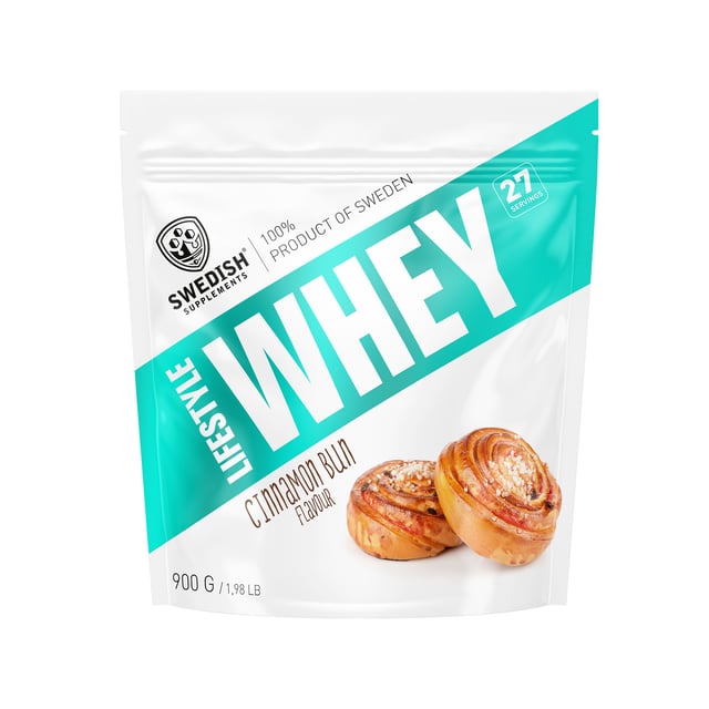 Swedish Supplements Lifestyle Whey Cinnamon Bun 900 g