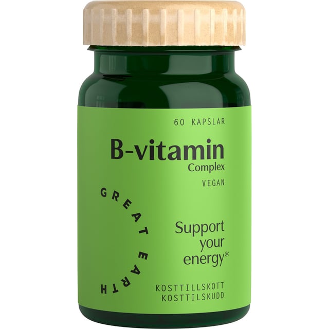 Great Earth B-vitamin Complex 60 kapslar