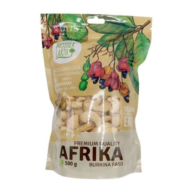 Mother Earth Cashewnötter Hela Premium EKO 500g