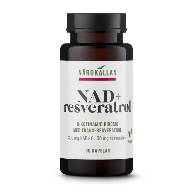 Närokällan NAD+ Resveratrol 30 kapslar