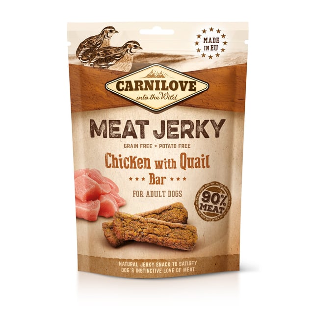 Carnilove Jerky Chicken with Quail Bar 100 g