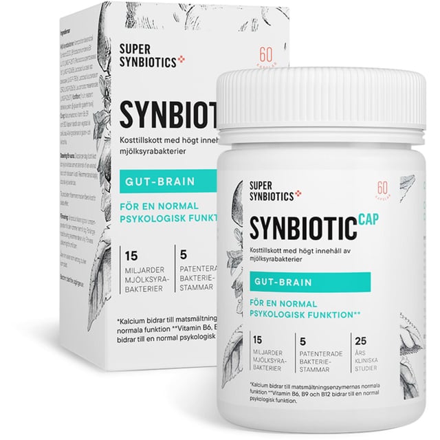 SuperSynbiotics Synbiotic Cap Gut-Brain 60 kapslar