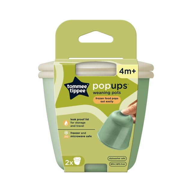 Tommee Tippee Pop Up Burkar för Smakportioner  2-pack