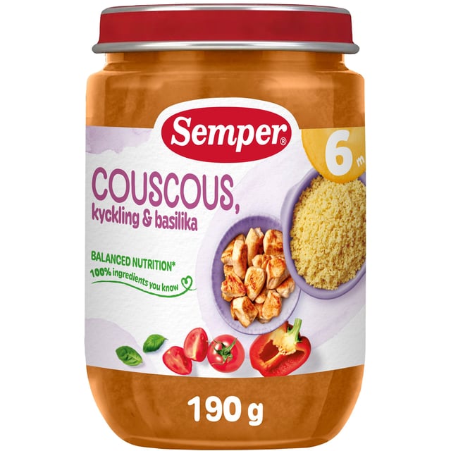 Semper Couscous Kyckling & Basilika 190g