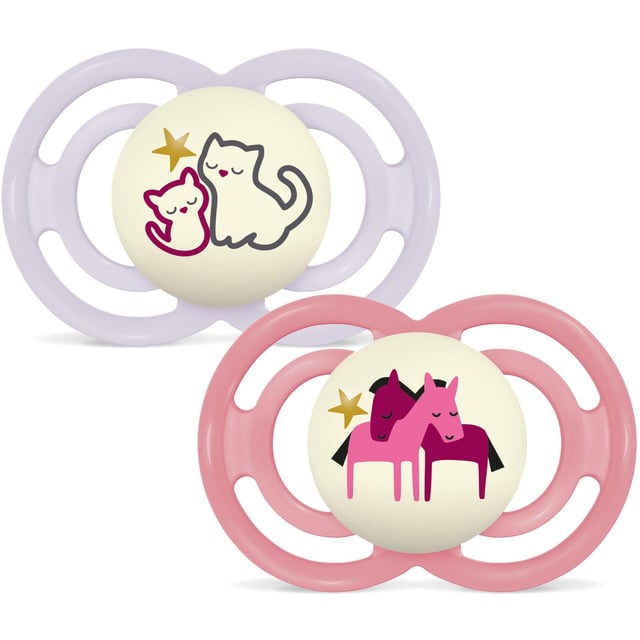 MAM Perfect Night  Silk 6-16m Box V Pink 2 st