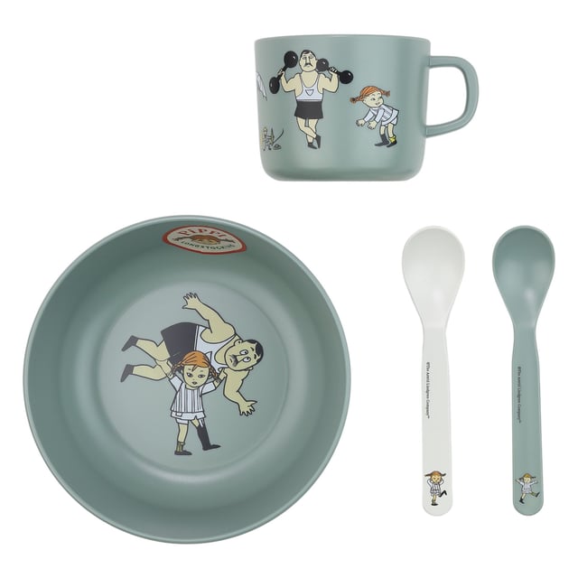 Rätt Start Pippi Cirkus Äta Grön 3 delar