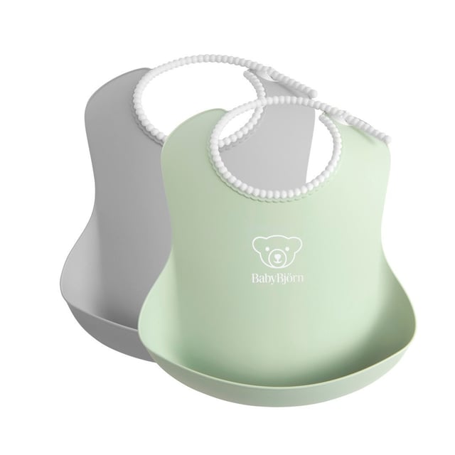 BabyBjörn Haklapp Grå/Blekgrön 2-pack