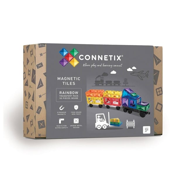 CONNETIX Regnbåge Transportpaket 50 delar