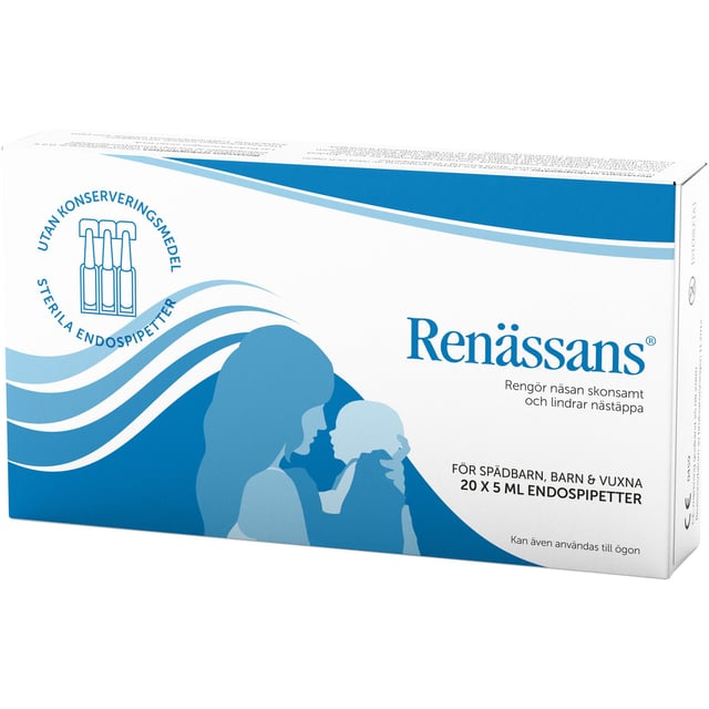 Renässans Näsdroppar Endospipetter 5 ml x 20 st
