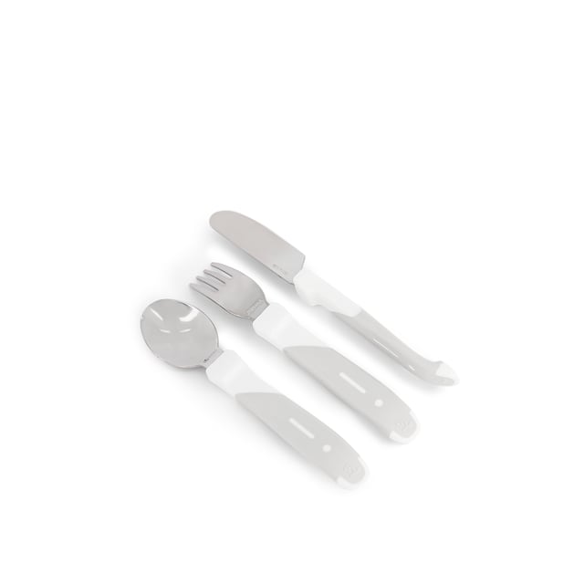 Twistshake Learn Cutlery Stainless Steel 12+ white