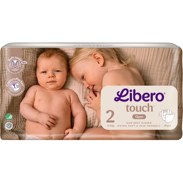 Libero Touch 2 Blöjor (3-6 kg) 47 st