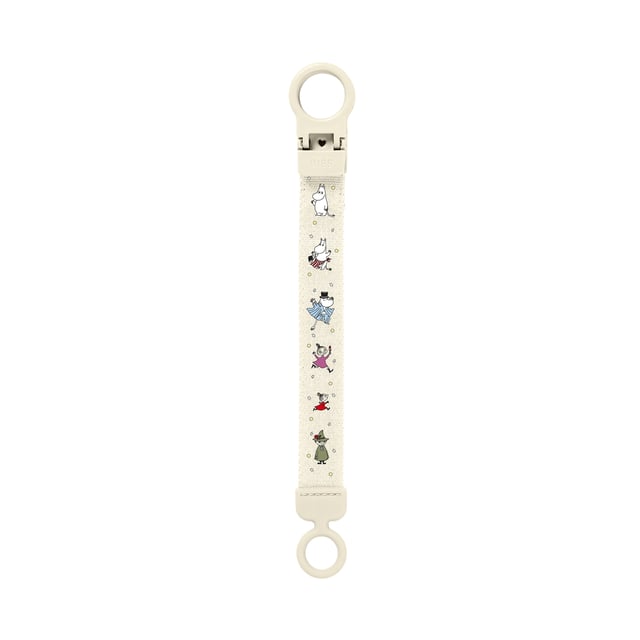 BIBS x Moomins Pacifier Clip Loop Ivory
