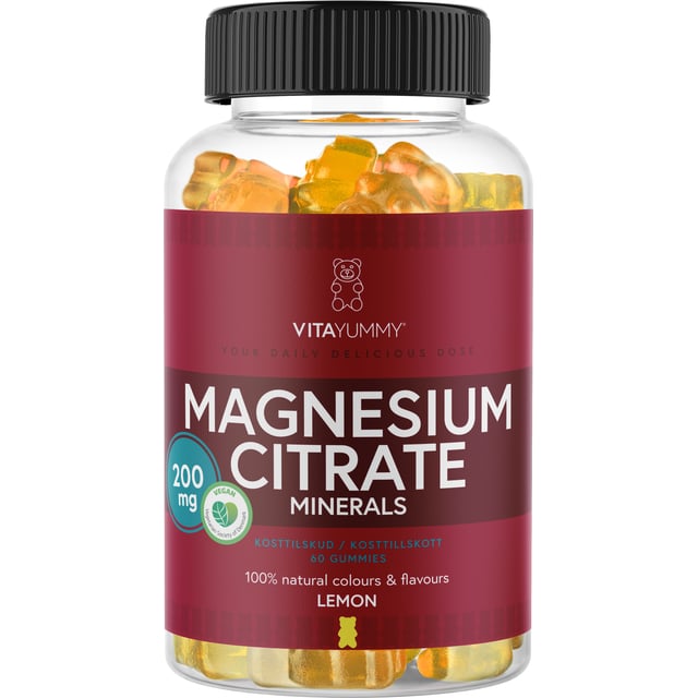 VitaYummy Magnesium Citrate Lemon 60 tuggtabletter
