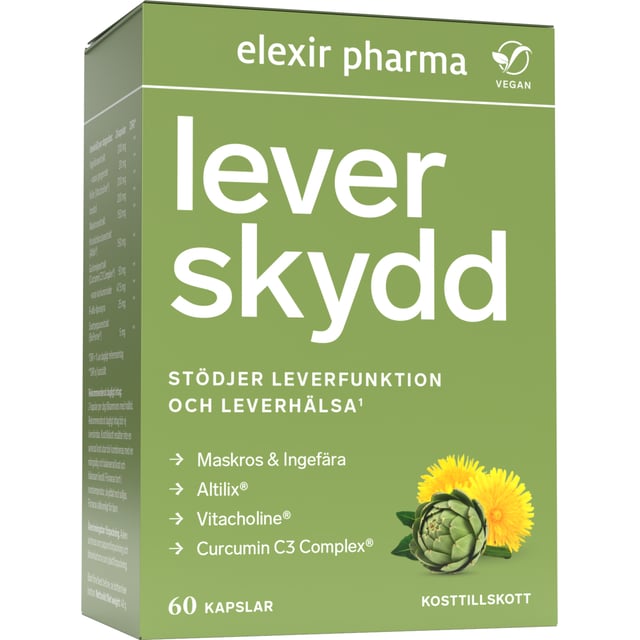 Elexir Pharma Leverskydd 60 kapslar