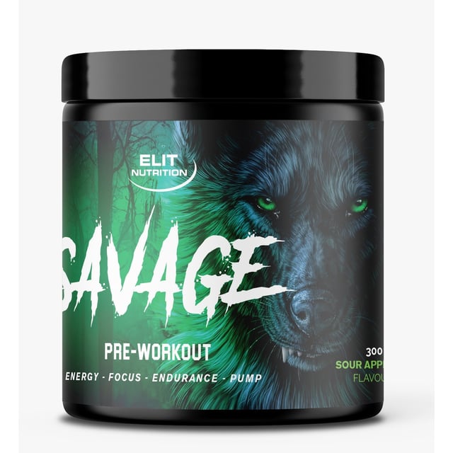 Elit Nutrition Savage PWO Sour Apple 300 g