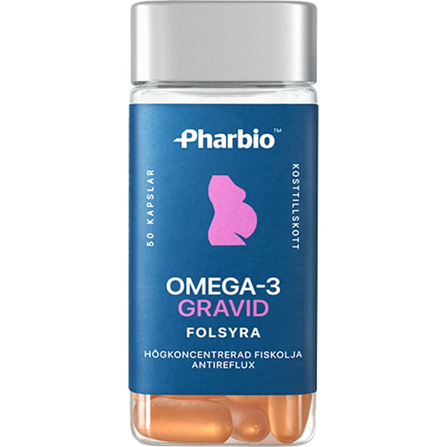 Pharbio Omega-3 Gravid 50 kapslar