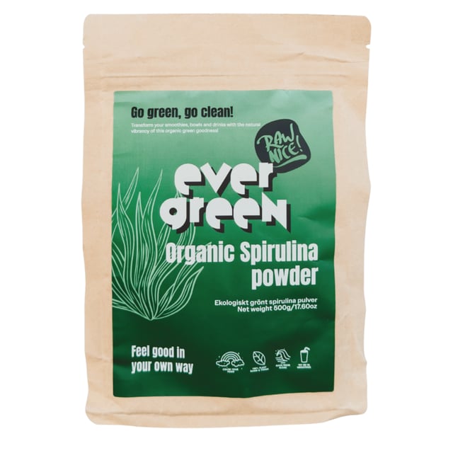Rawnice Organic Grön Spirulina 500 g